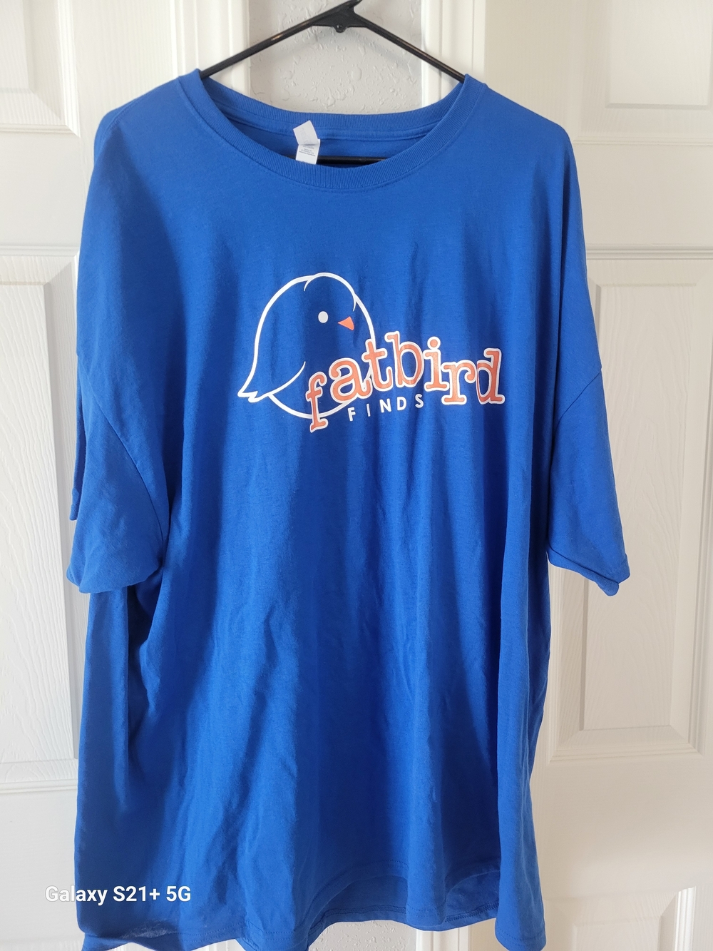 Classic Blue T Shirt With Fatbird Finds Logo